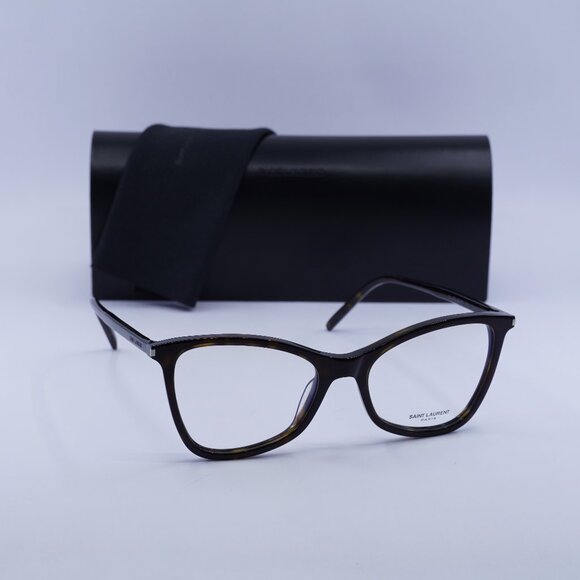 Final Price! Saint Laurent SL478 JERRY 002 Havana Eyeglasses 53mm - Picture 1 of 10